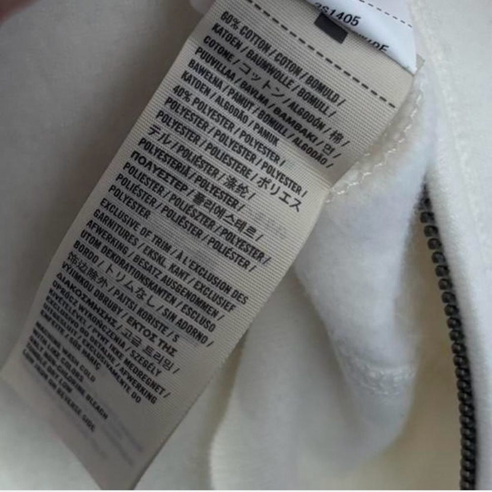 Deadstock NWT Y2K White Hollister Zip Up Vintage Hoodie - Picture 5 of 5